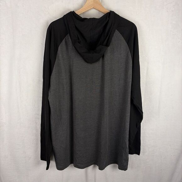 Nebraska Cornhuskers Lightweight Pullover Hoodie Size 2XL Black Gray NWT - Picture 4 of 5